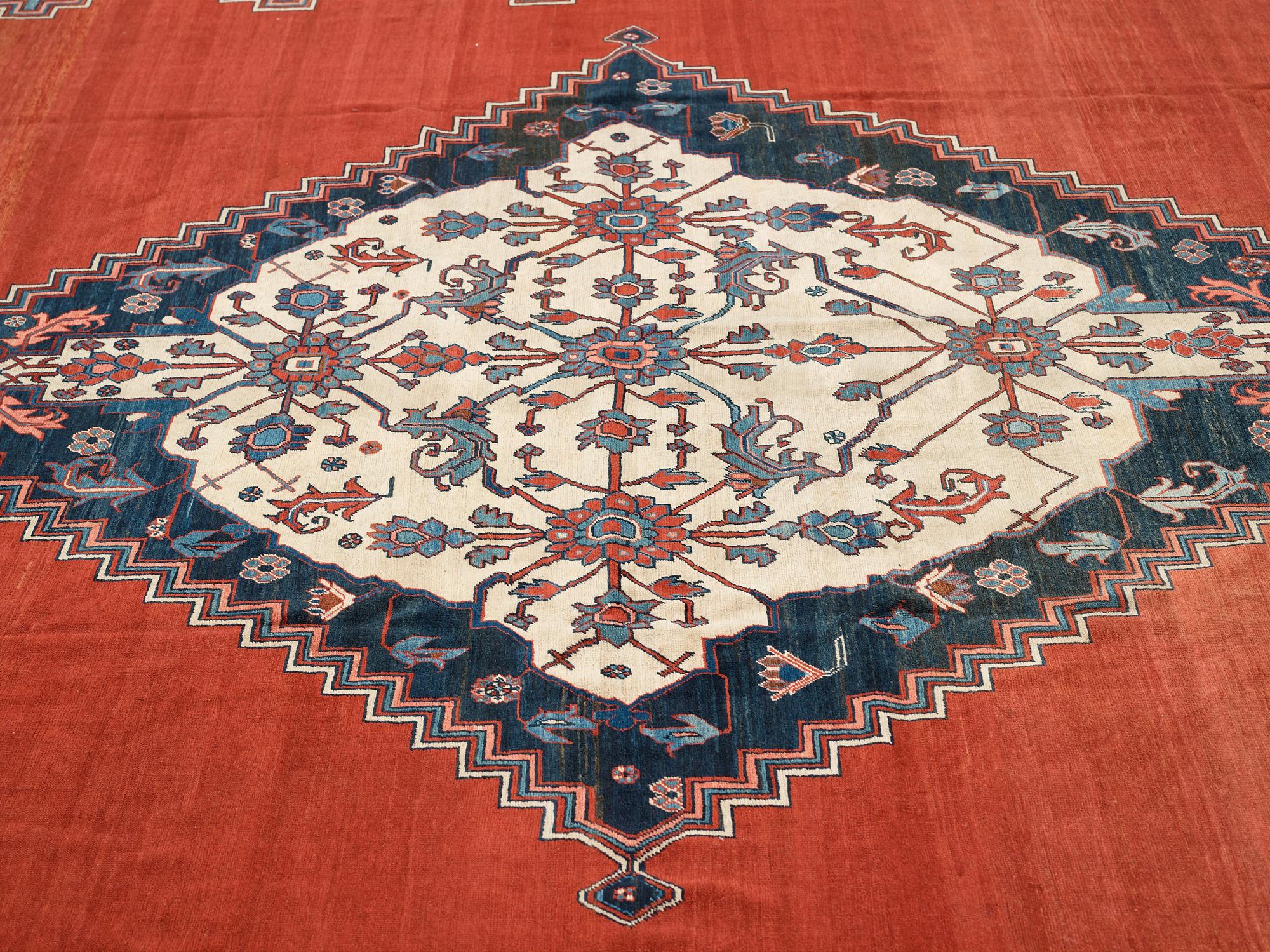 MATTO, an antique Bakshaish, ca 693 x 398,5 cm, dated "1298"AH/1880 AD probably.