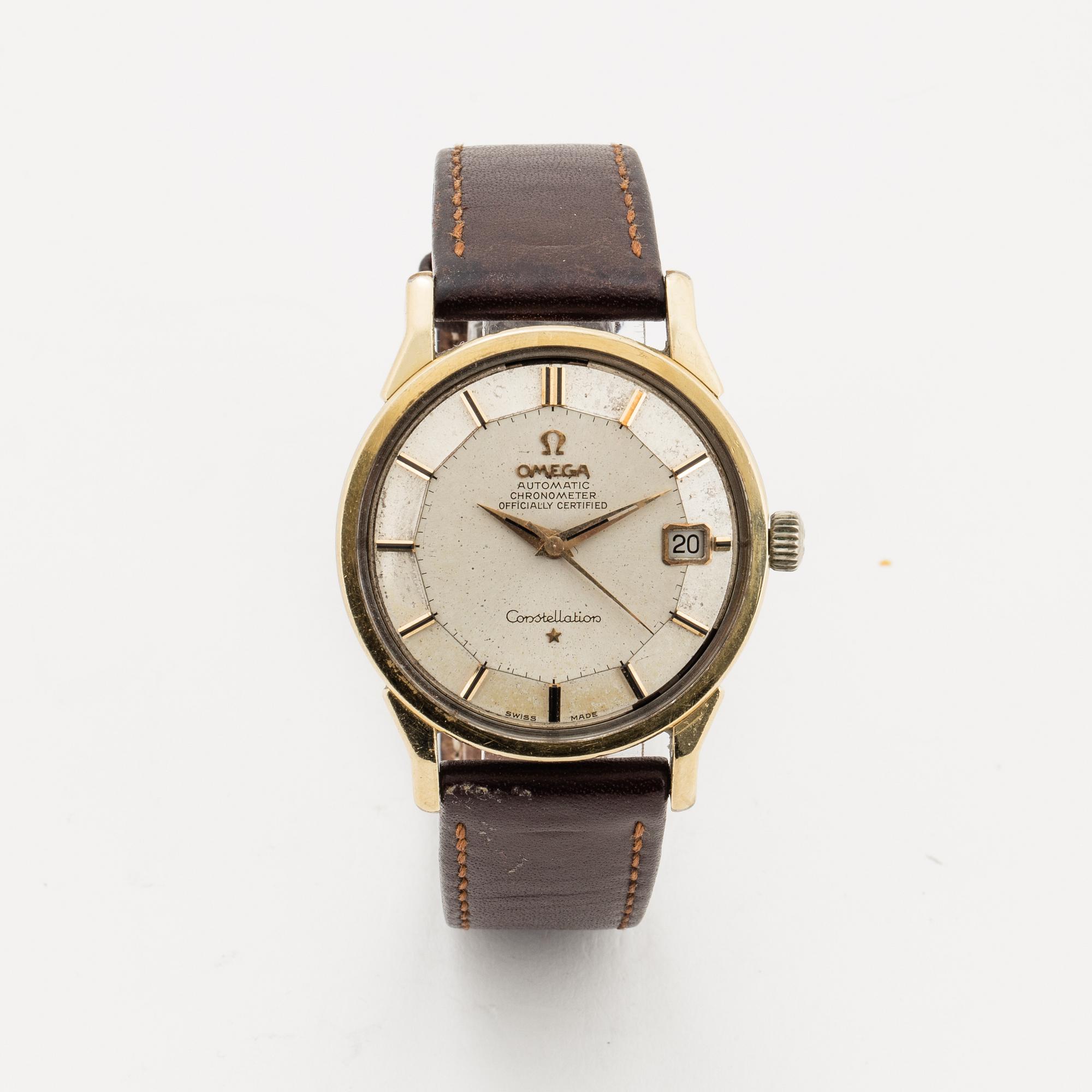 Omega, Constellation, "Pie-Pan", Chronometer, wristwatch, 34 mm.
