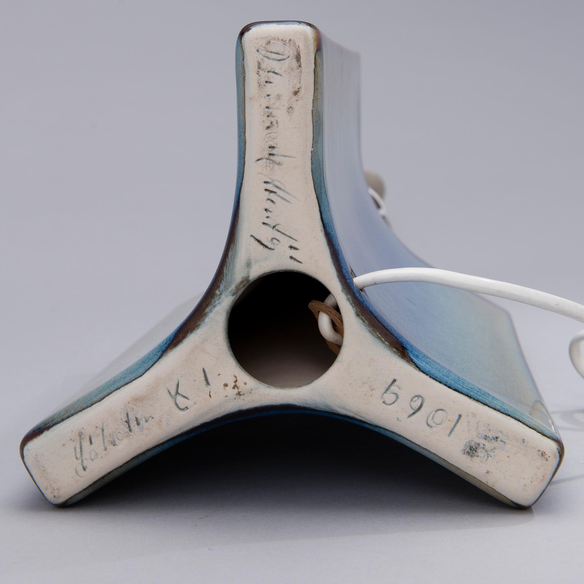 BORDSLAMPA, Söholm, Stentöj, Bornholm, Danmark,  1960-70-luku.