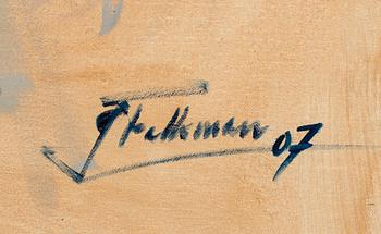 Johan Falkman, olja på duk signerad och daterad 07.