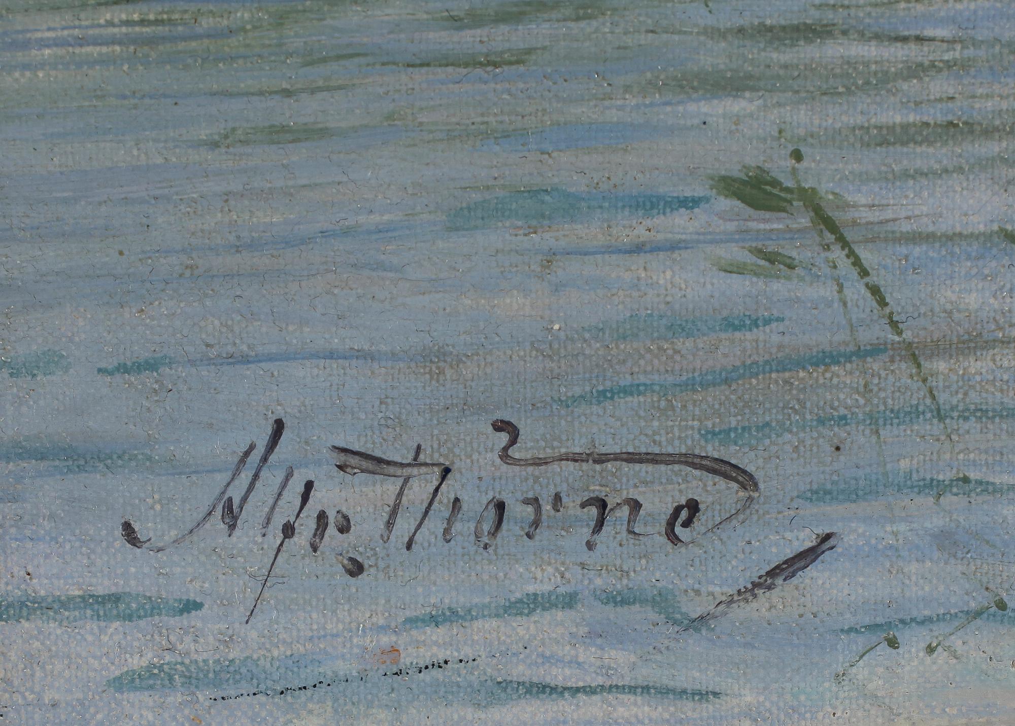 ALFRED THÖRNE, olja på duk, signerad.