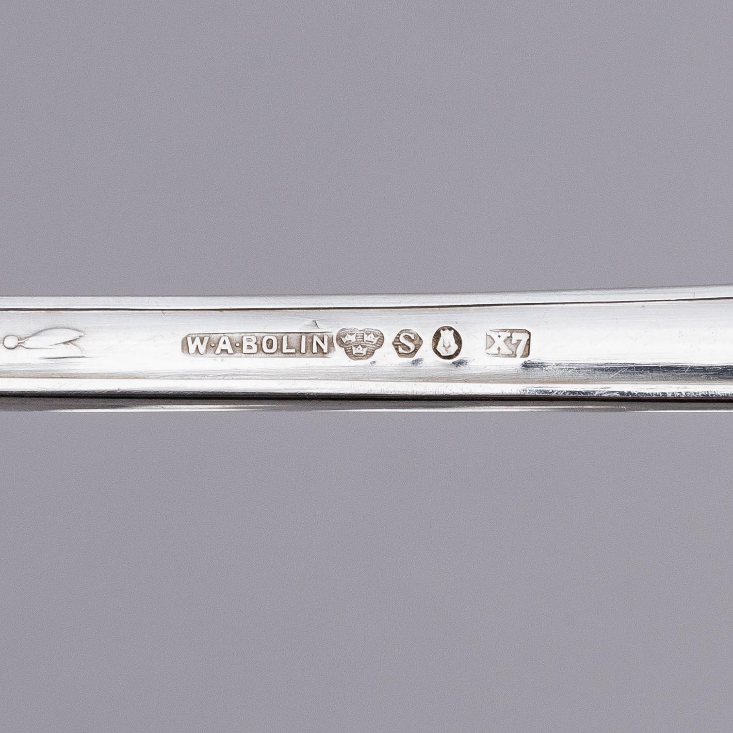 A silverware set, model 'F', 158 pieces, W.A. Bolin, Stockholm 1924-1969.