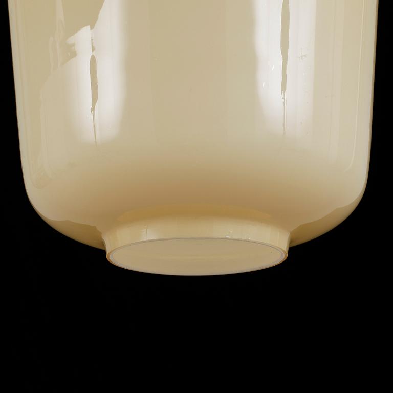 TAKLAMPA, glas, Pukeberg, 1930/40-tal. Höjd ca 85 cm.