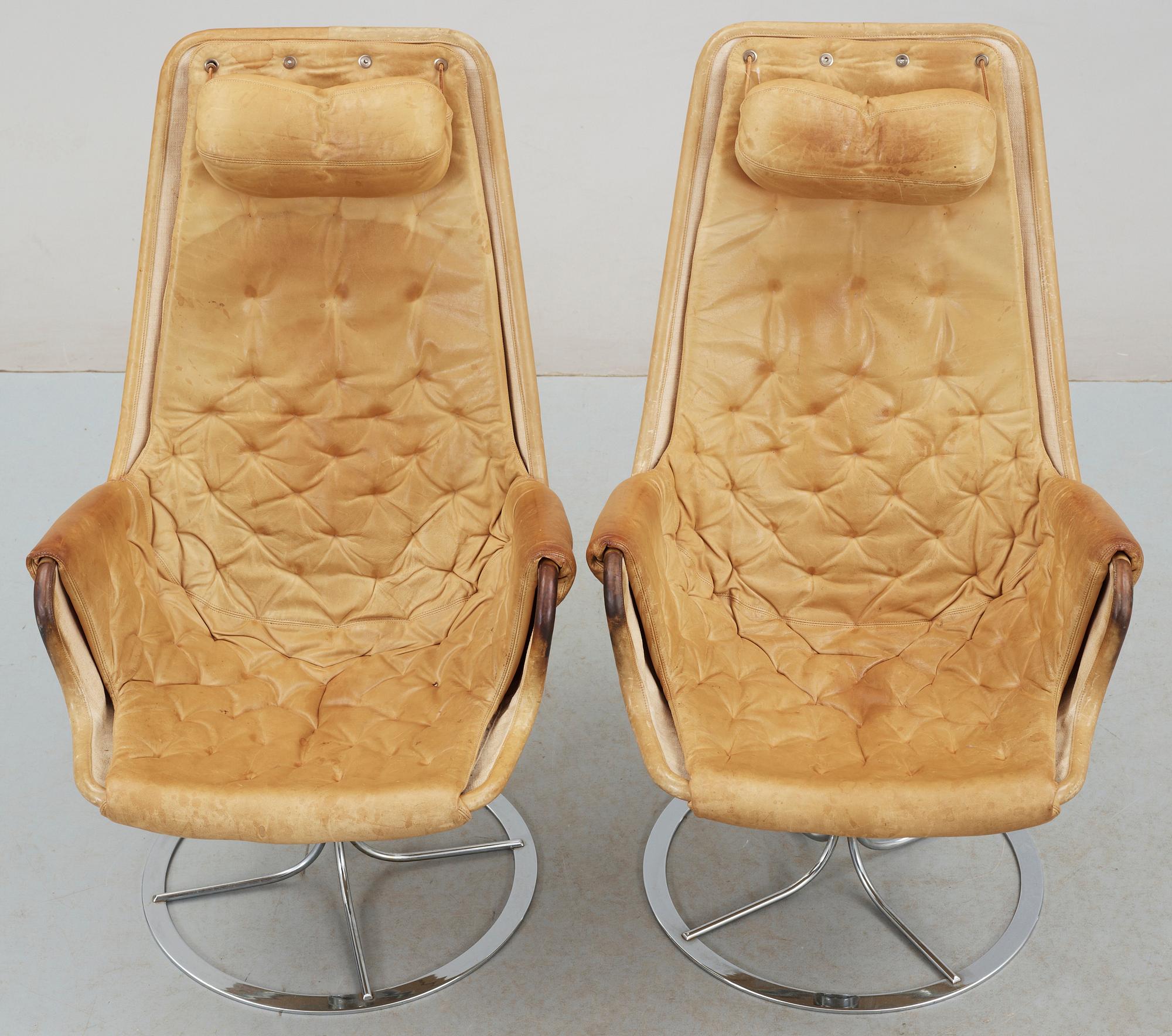 FÅTÖLJER, ett par, "Jetson" Bruno Mathsson.