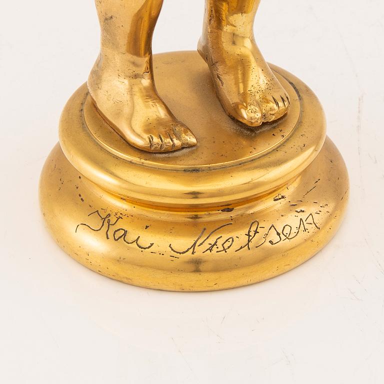 Kai Nielsen, sculpture signed bronze.