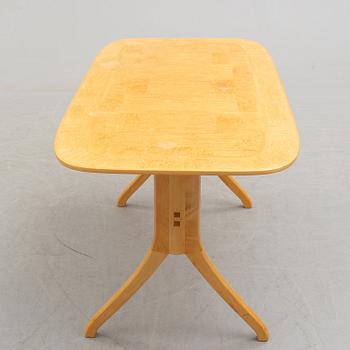 A birch coffee table "Stora Salen", by Carl Malmsten.