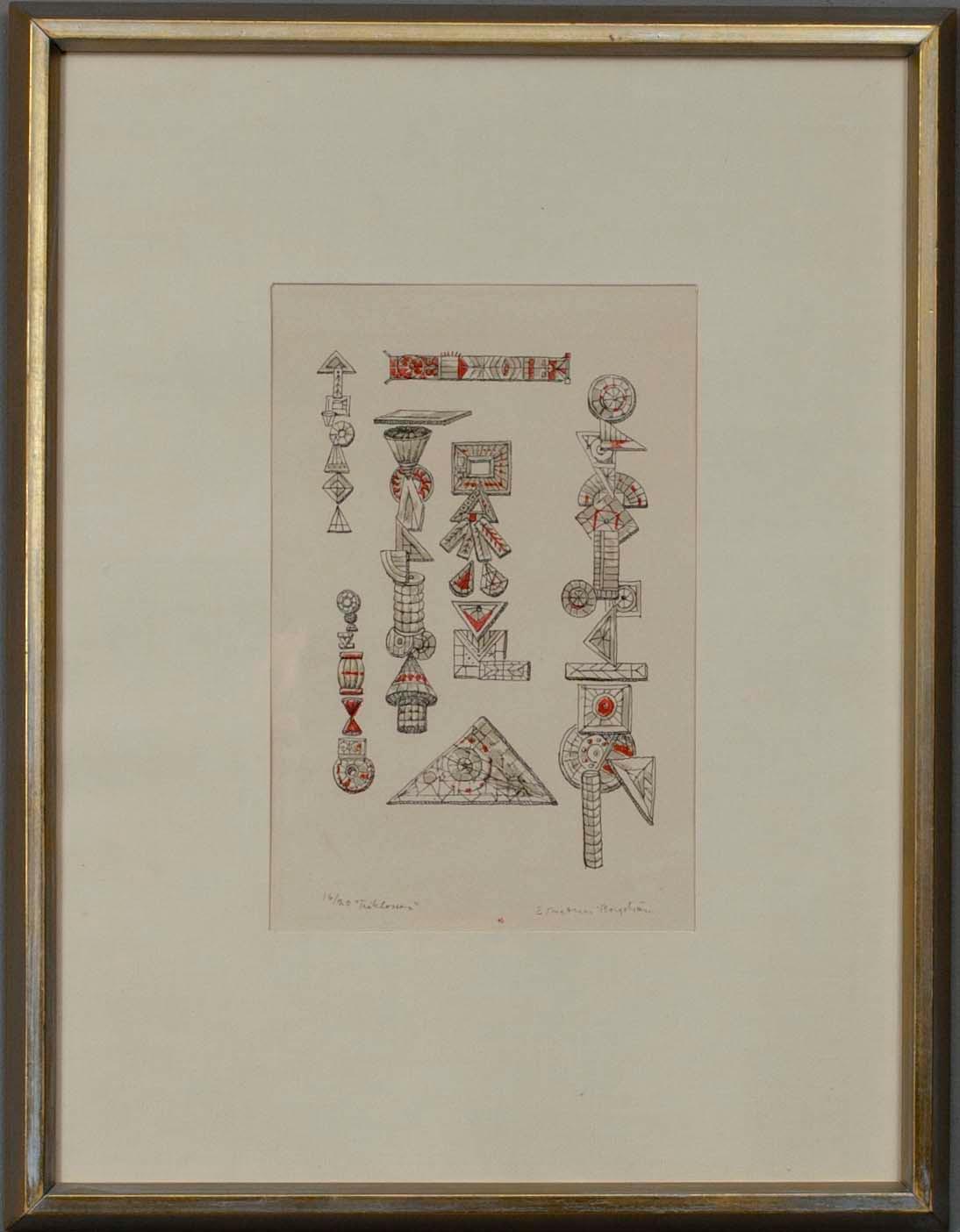 ERNST METHER-BORGSTRÖM, litografi, 16/20, sign.