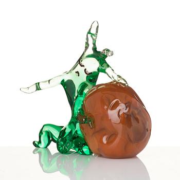 Mark Brusse, a "The Resting Tree" glass sculpture, ed. 3/6, Berengo Studio, Murano, Italy, 1997.