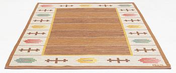 Anna-Greta Sjöqvist, matta, röllakan, signera AGS, ca 243 x 165 cm.