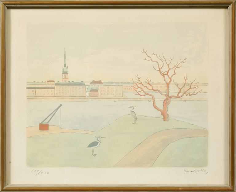 EINAR JOLIN, färglitografi, signerad och numrerad 109/250.