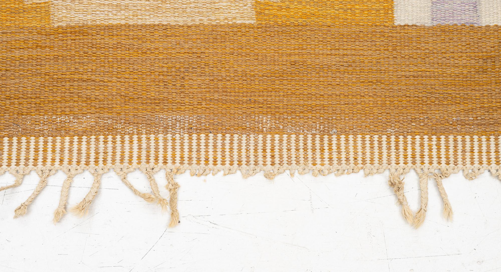 Ingegerd Silow, a flat weave rug, 200 x 138 cm.
