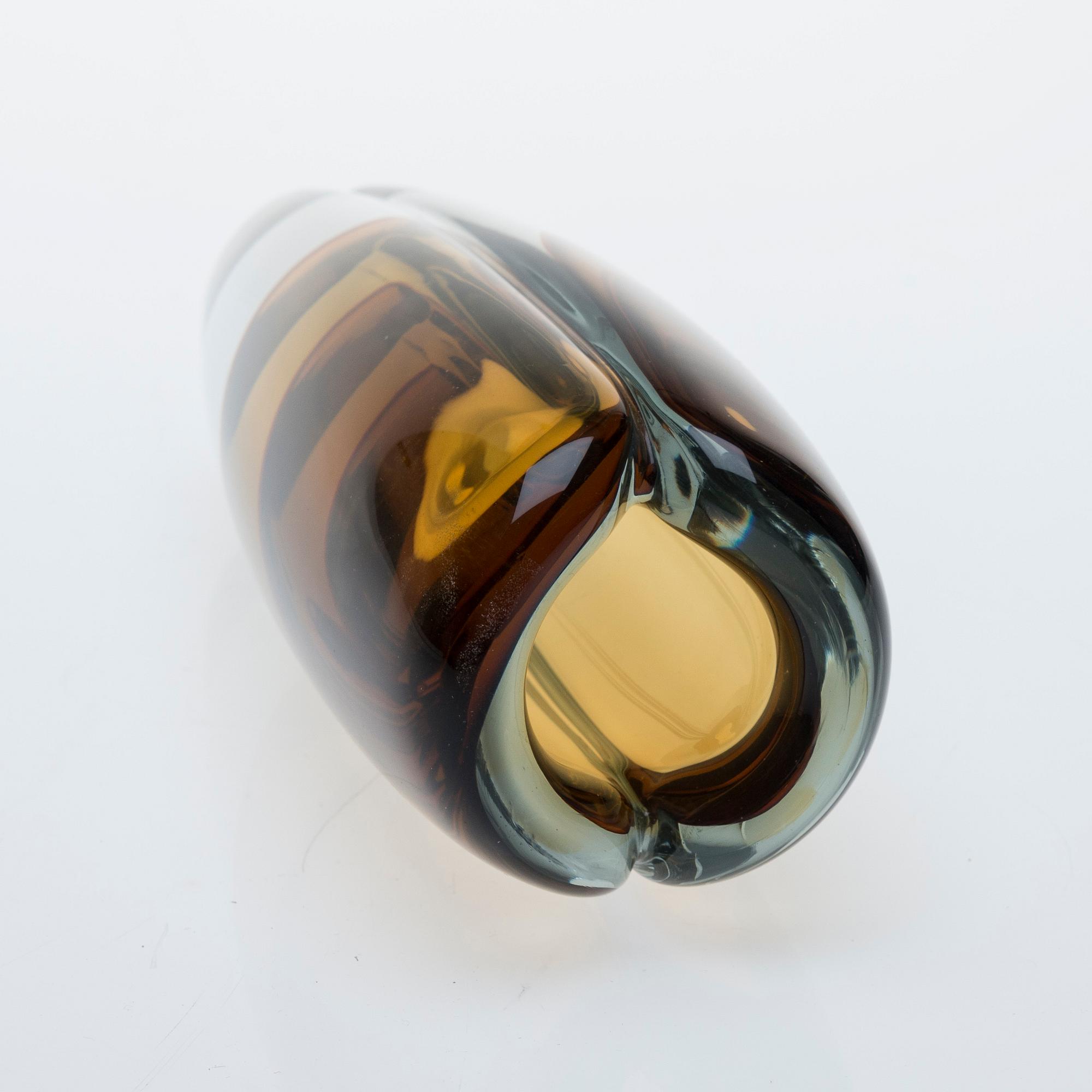 VAS, glas, signerad K. Franck, Nuutajärvi Notsjö -59.