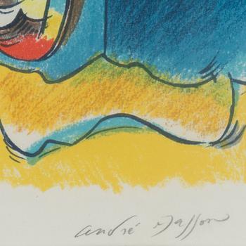 ANDRÉ MASSON, lithograph in color, signed and numbered XXX/C.