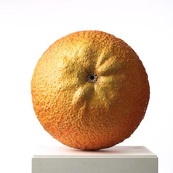 Hans Hedberg, a faience sculpture of a bitter orange, Biot, France.