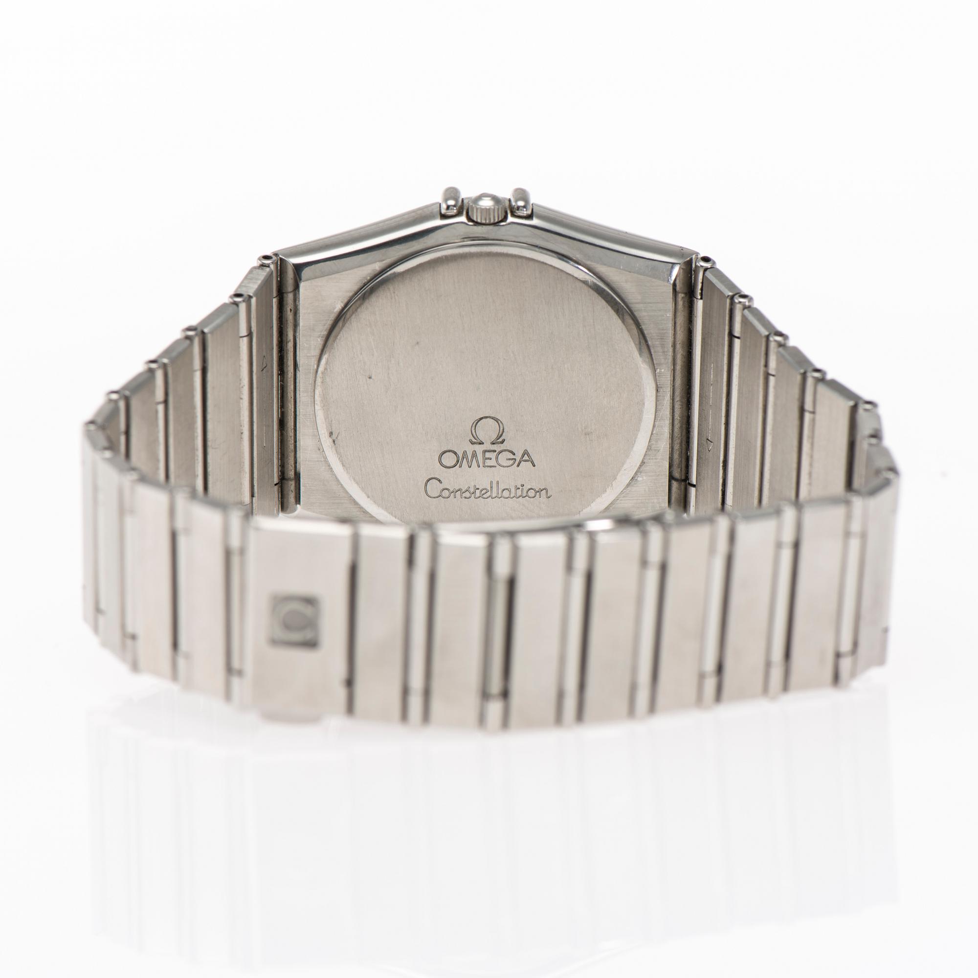 ARMBANDSUR, herr, Omega Constellation, stål.