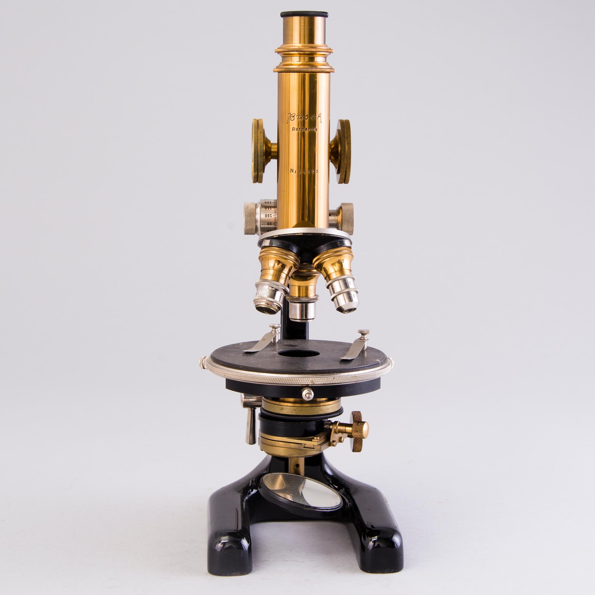 A Busch microscope Rathenov Germany first half of 20th century.