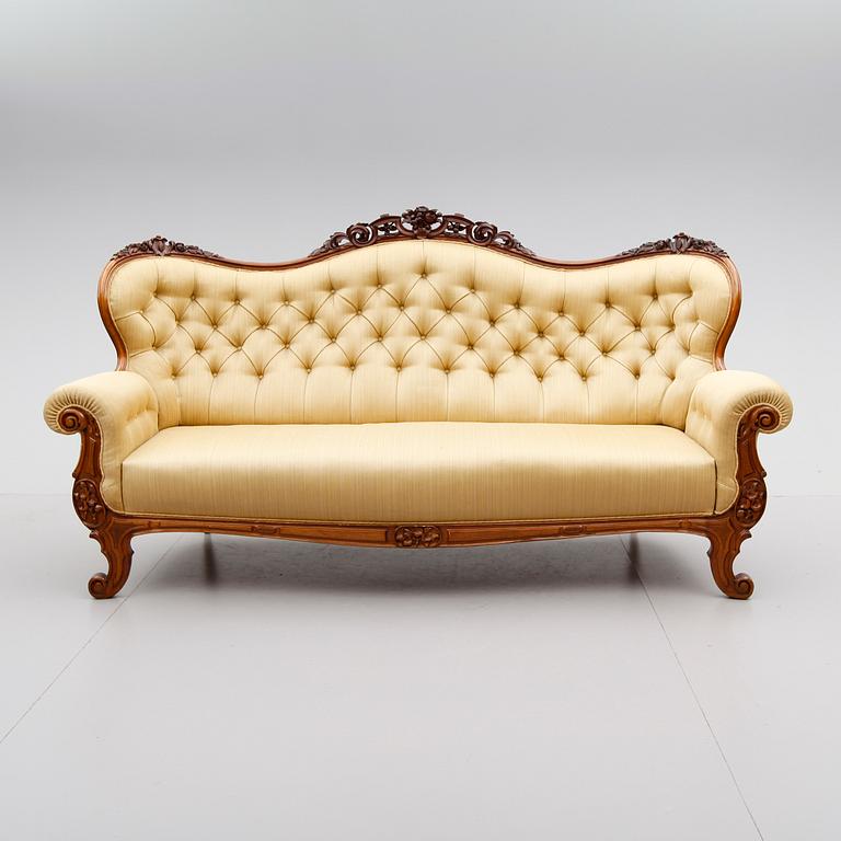 SOFFA, nyrokoko, sent 1800-tal.