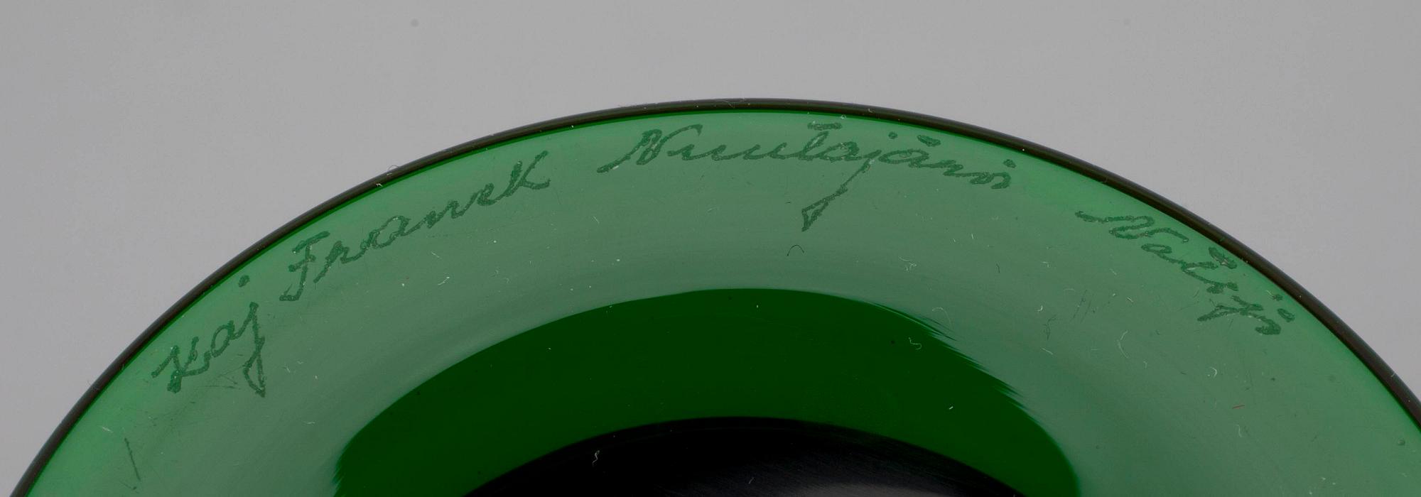 POKAL, glas, signerad Kaj Franck, Nuutajärvi Notsjö, 1970-tal.