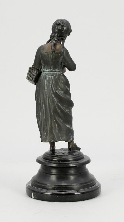 OKÄND KONSTNÄR, skulptur, patinerad metall, 1900-talets första hälft.