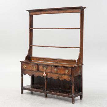 Sideboard med tallrikshylla, England, 1800-tal.