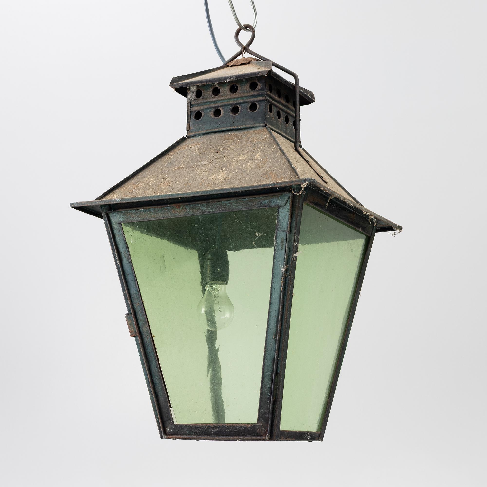 Ceiling lamp, folk art, 19th century.