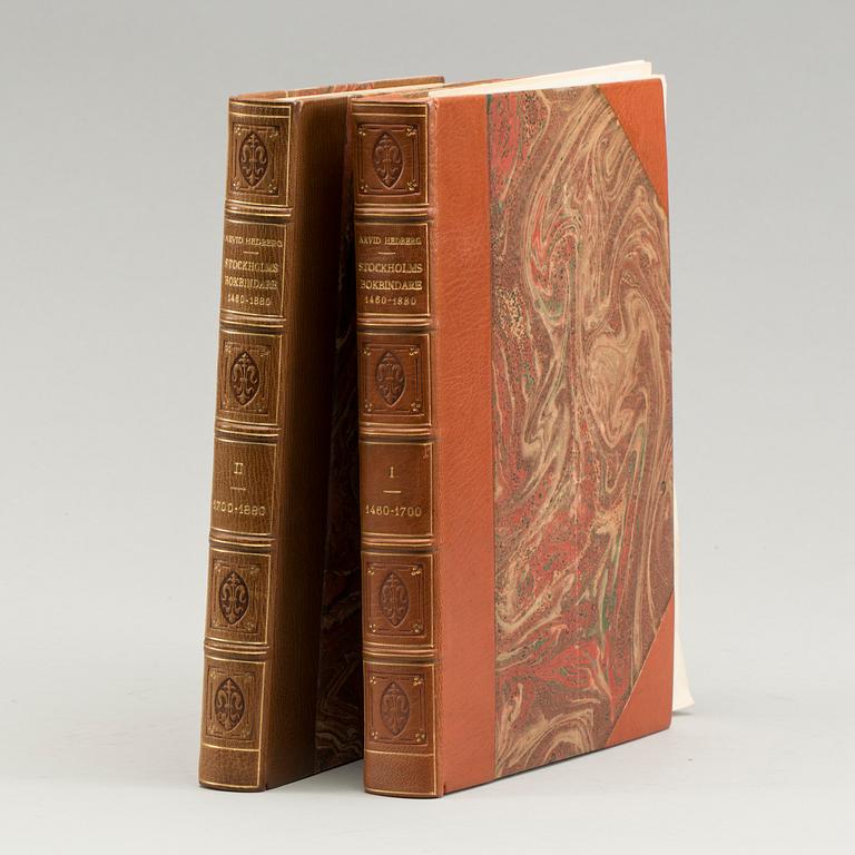 ARVID HEDBERG, vol I-II "Stockholms Bokbindare 1460-1880."Stockholm, 1949.