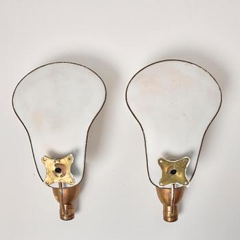 Carl-Axel Acking, a pair of wall lamps model "5029", Bröderna Malmströms Metallvarufabrik, Malmö, 1940s.