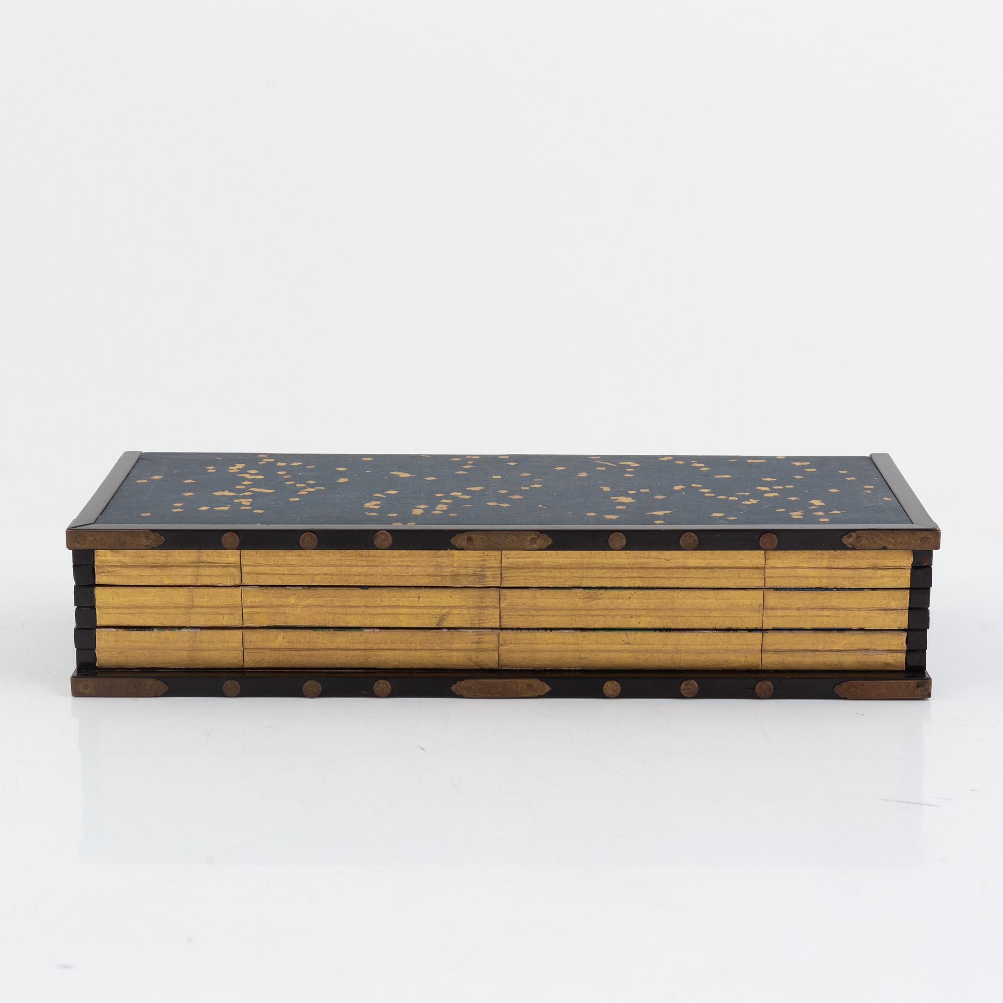 Skärm, åtta delar, Japan, Meiji (1868-1912).