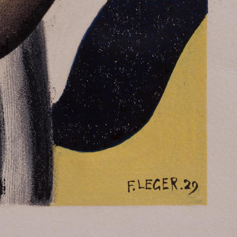 FERNAND LÉGER, efter, färglitografi, i trycket signerad och daterad -29, numrerad 4/100.