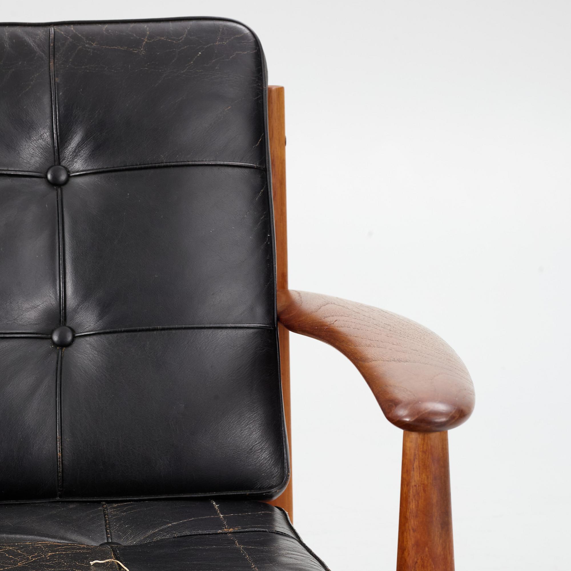 Grete Jalk, an armchair, France & Son, Denmark.