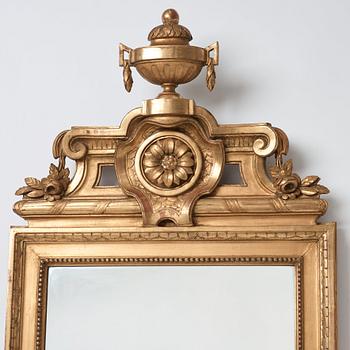 A Gustavian mirror by Johan Åkerblad dated 1778.