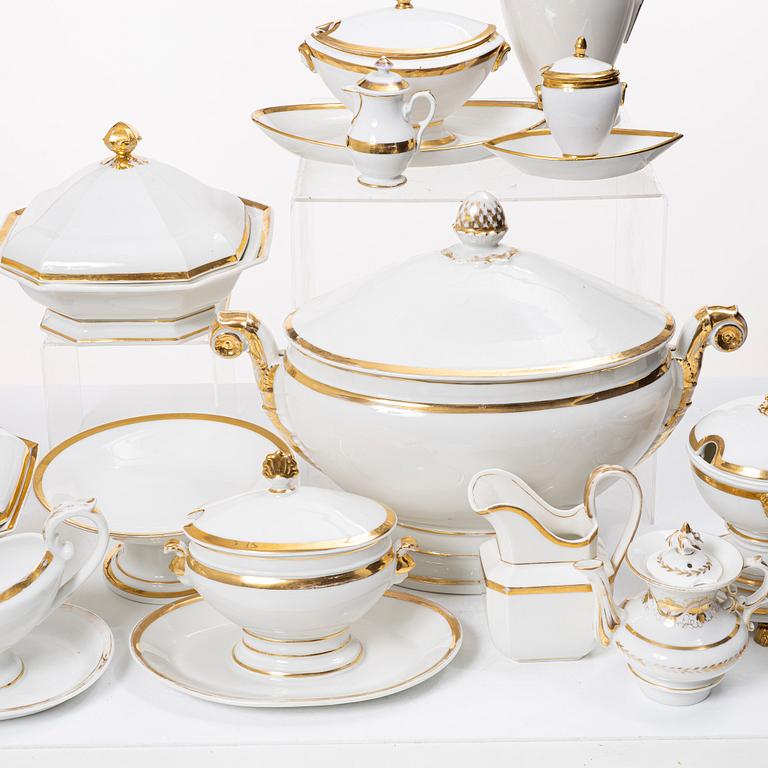 Servis, 56 delar, porslin, empire, 1800-tal.