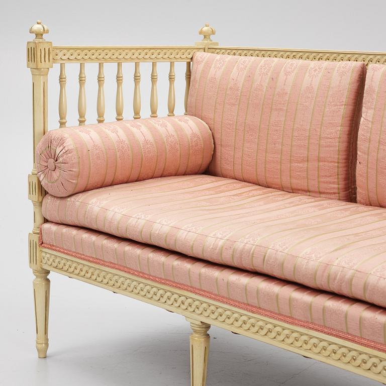 Soffa, gustaviansk stil, 1800-tal.