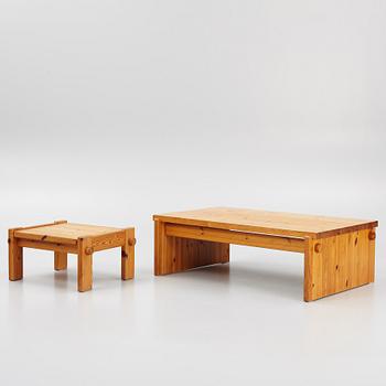 Yngve Ekström, two 'Dymling' coffee tables, Swedese, 1970's.