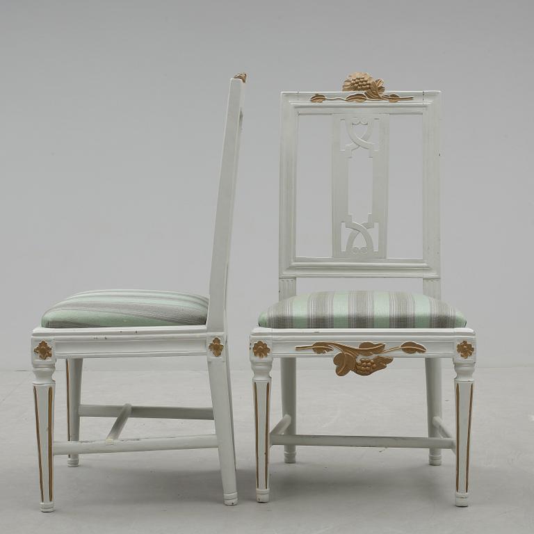 STOLAR, ett par, gustavianska, Lindome, 1700-talets slut.