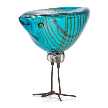 Alessandro Pianon, "Pulcino", skulptur, glas, Vistosi, Murano, Italien 1960-tal.