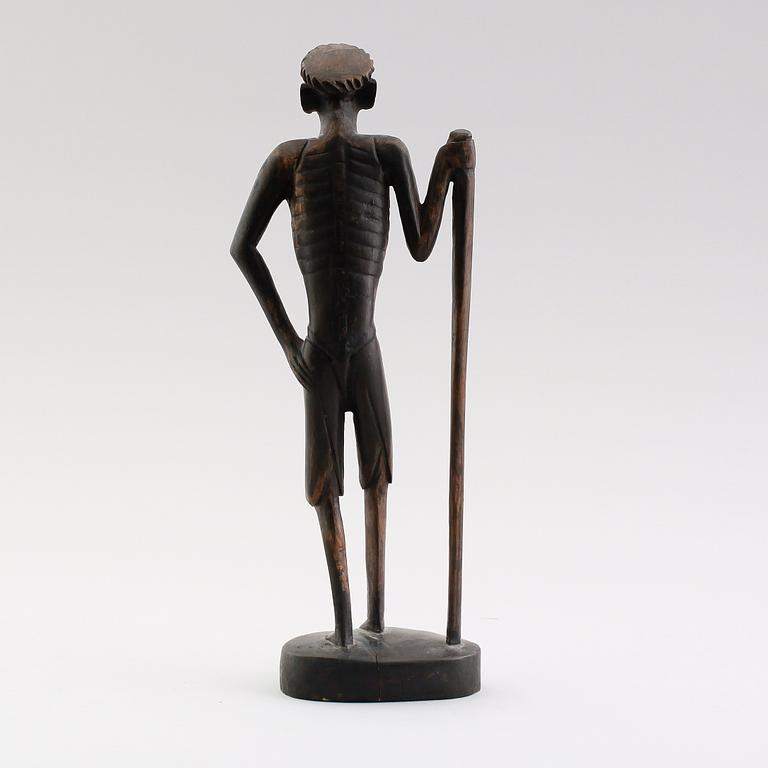 FIGUR, snidat trä, Afrika.