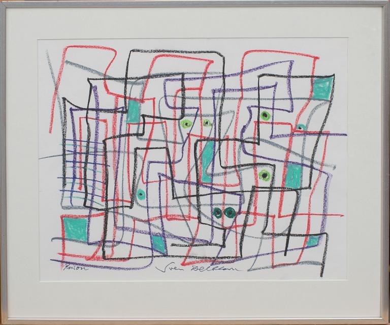 SVEN DELBLANC, 1931-1992, krita, signerad,