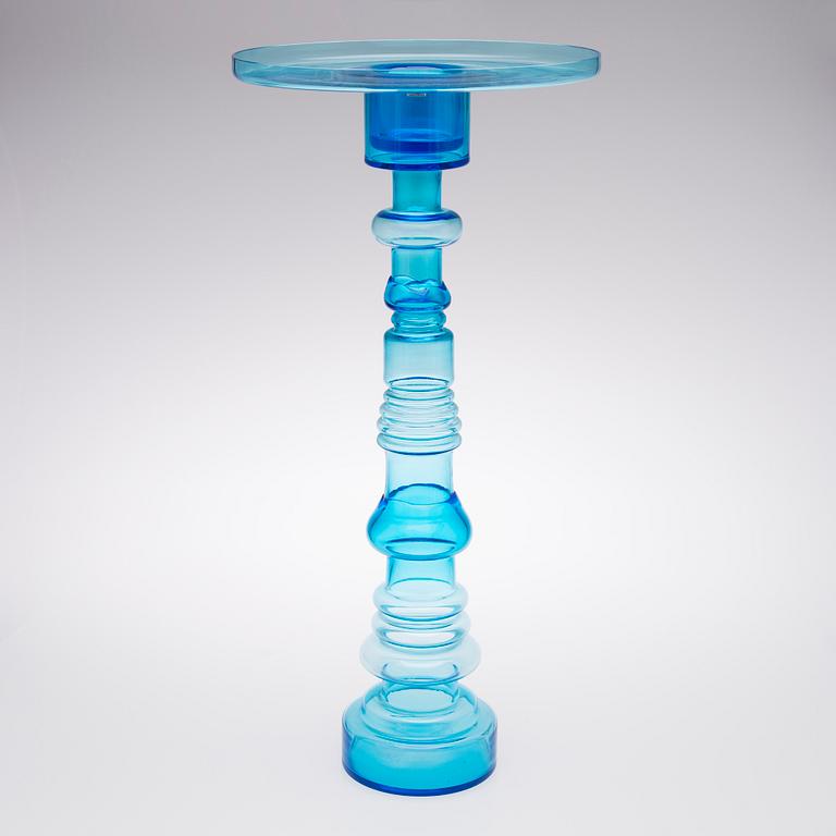 A candlestick / vase 'Light house' signed Nuutajärvi Notsjö.