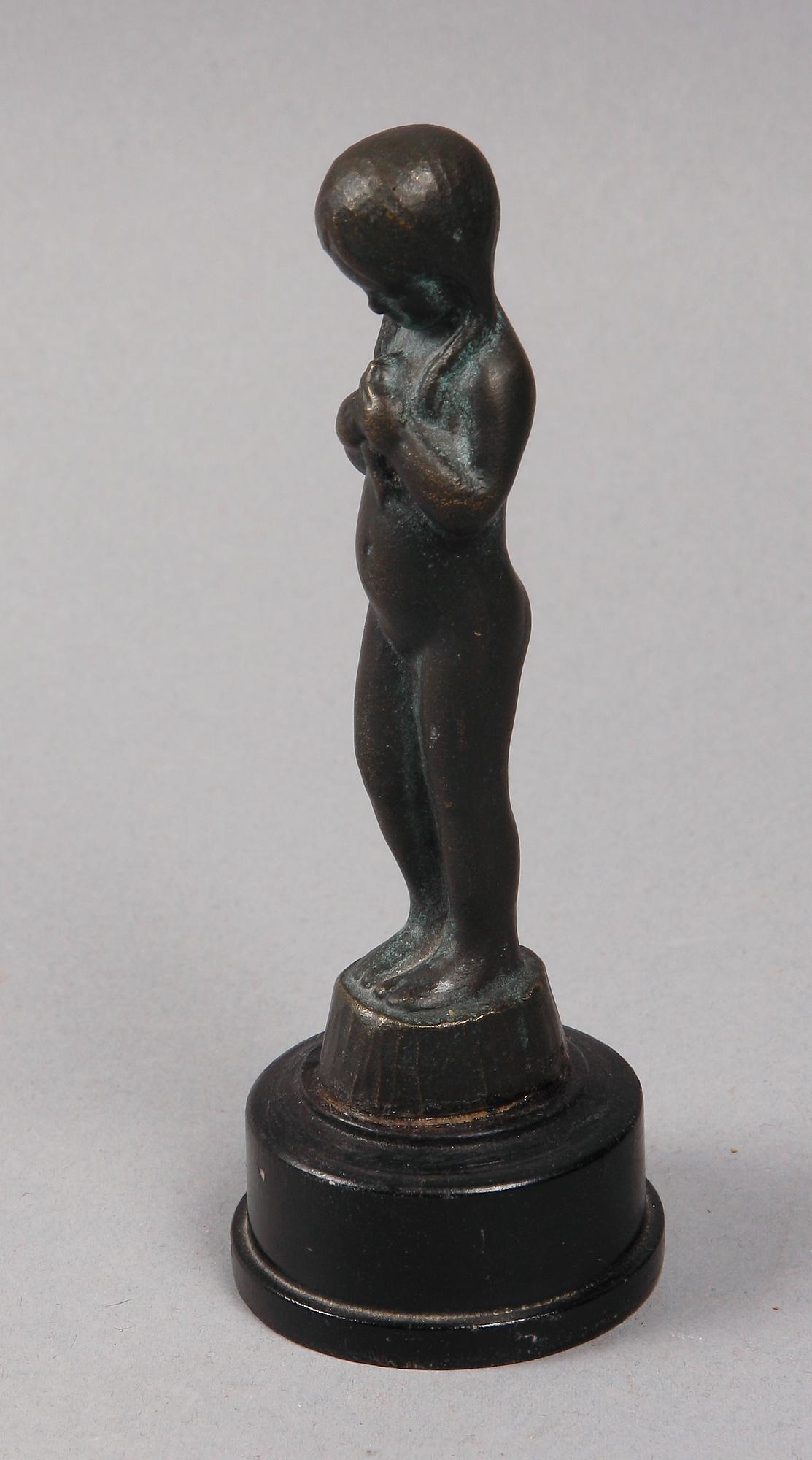 ASTRI BERGMAN-TAUBE, skulptur, brons. Sign.