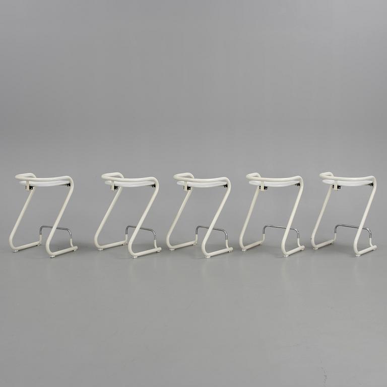 BARSTOLAR, 5 st, "S70-3", Börge Lindau och Bo Lindekrantz, Lammhults.