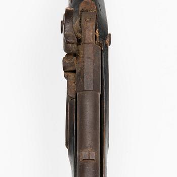 A mid 19th century caplock and matchlock shot gun.