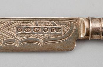 DOPSET, 3 delar, silver, Birmingham 1865. Vikt ca 70 gram.
