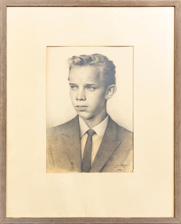 OWE ZERGE, a signed and dated drawing.