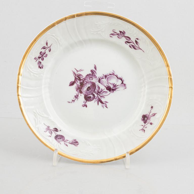 A 61-piece porcelain dinner service, Royal Copenhagen, Denmark, early 20th century.
