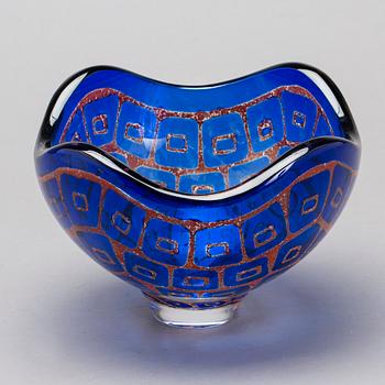 A SVEN PALMQUIST RAVENNA BOWL, ORREFORS 1989.