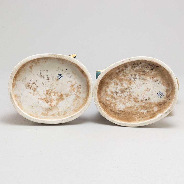 a set of two french porcelain figurines, around 1900.