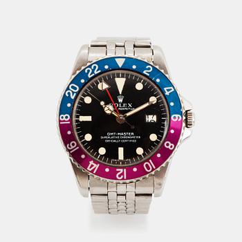 37. Rolex, GMT-Master, "Pointed Crown Guards, Fuchsia".