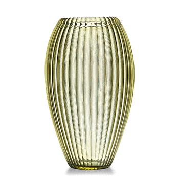 5. Simon Gate, a cut "Triton" glass vase, designed and executed at Orrefors ca 1918.