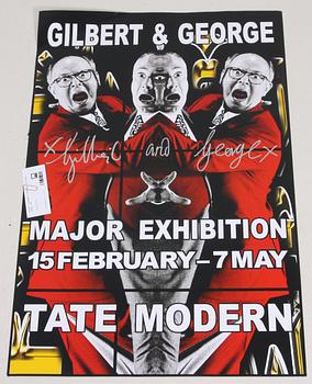 Gilbert & George · GILBERT & GEORGE, affisch, sign.